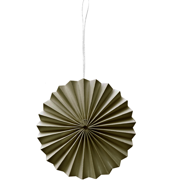 10er-Set Papieranhänger, Moss Green