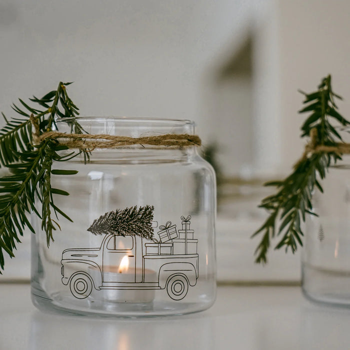 Vase Weihnachtsauto