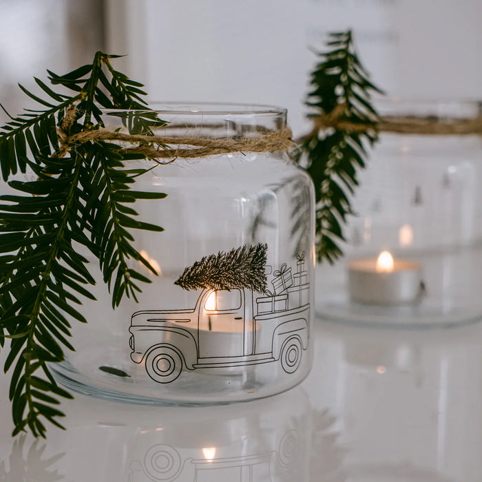 Vase Weihnachtsauto
