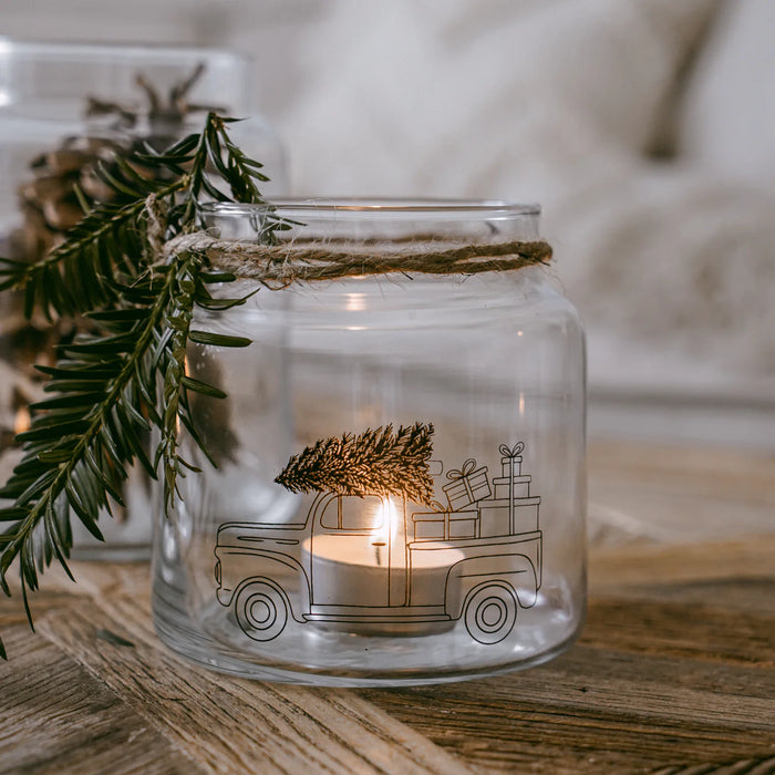 Vase Weihnachtsauto