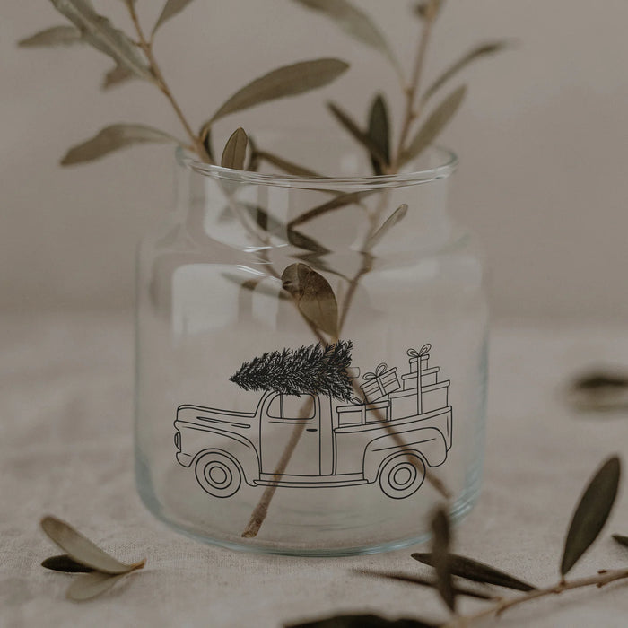 Vase Weihnachtsauto