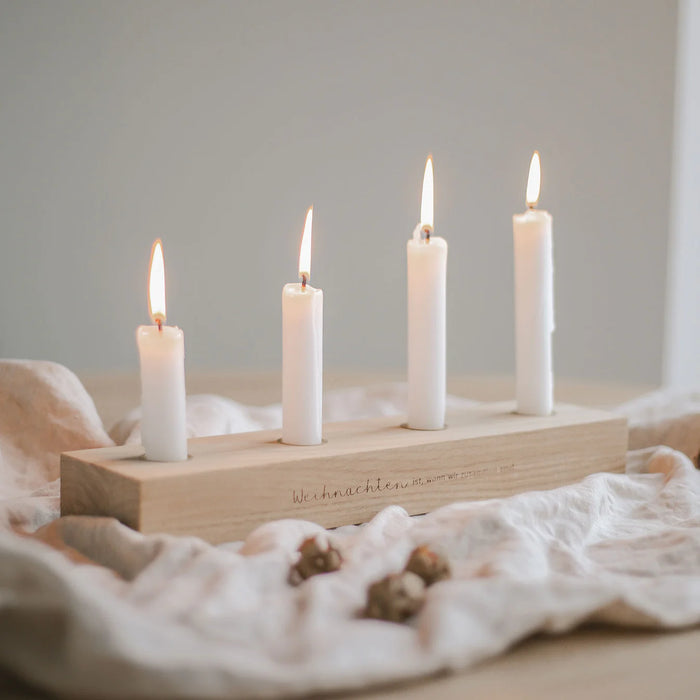 Adventskerzenbrett, Weihnachten