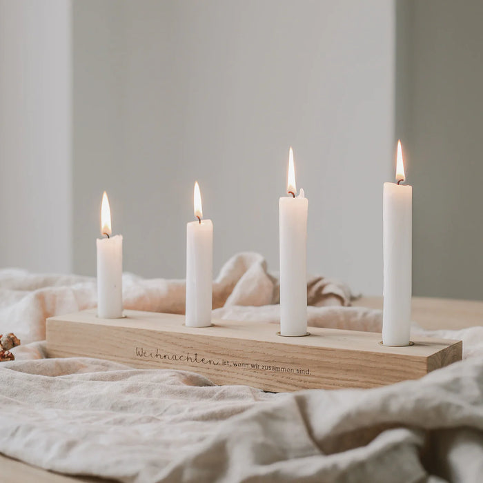 Adventskerzenbrett, Weihnachten