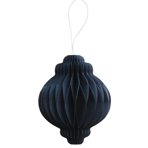 5er-Set Ornamente, Blau