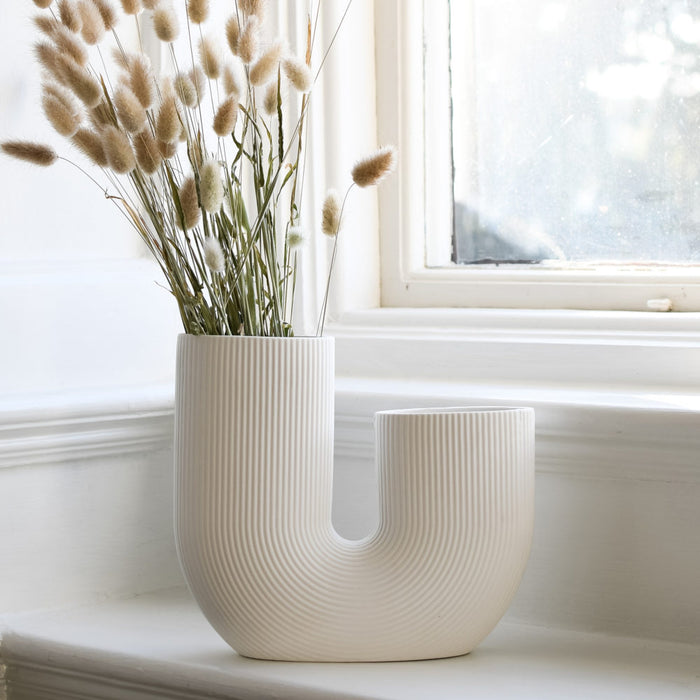 Vase Stravalla, Weiß