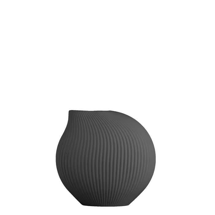 Vase Lerbäck, Dunkelgrau