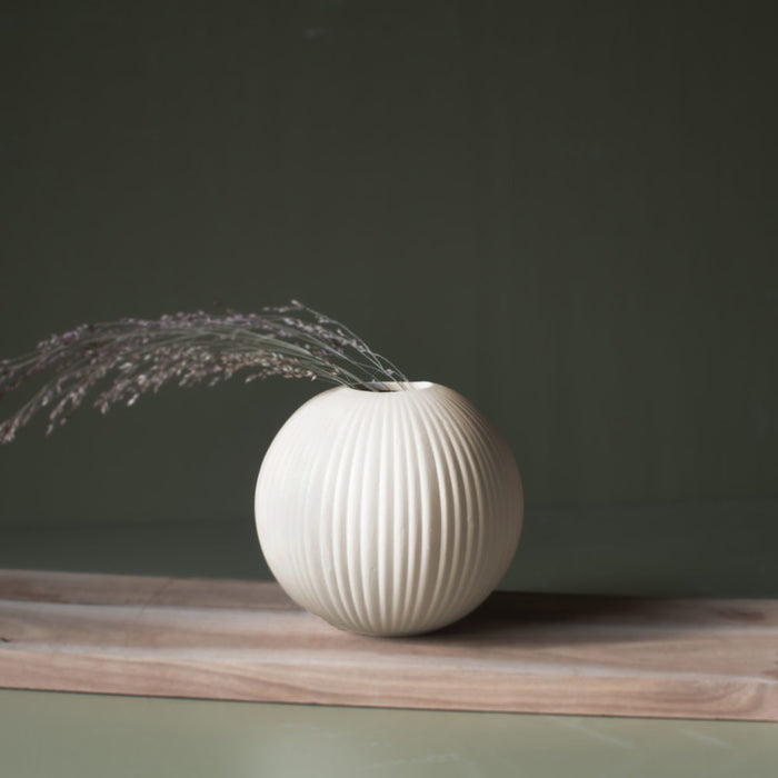 Vena Vase, Beige