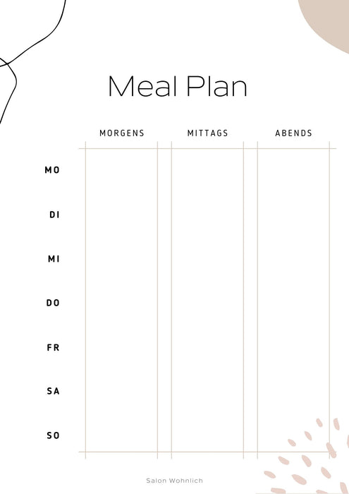 Meal Plan Download